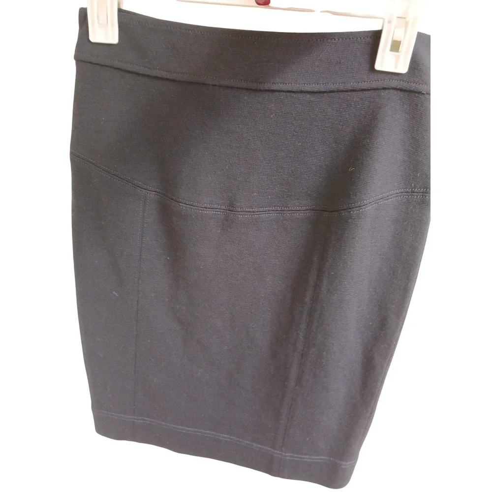 Tory Burch Wool Blend Ponte Knit Pencil‎ Skirt Navy XS Extra Small Career